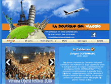 Tablet Screenshot of laboutiquedelviaggio.com